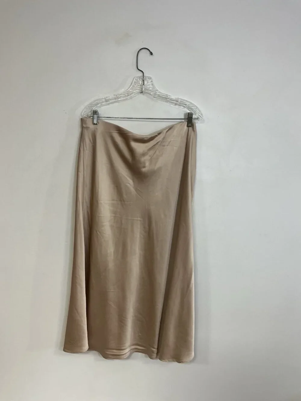 H&M Satin Maxi Skirt Champagne Womens XL